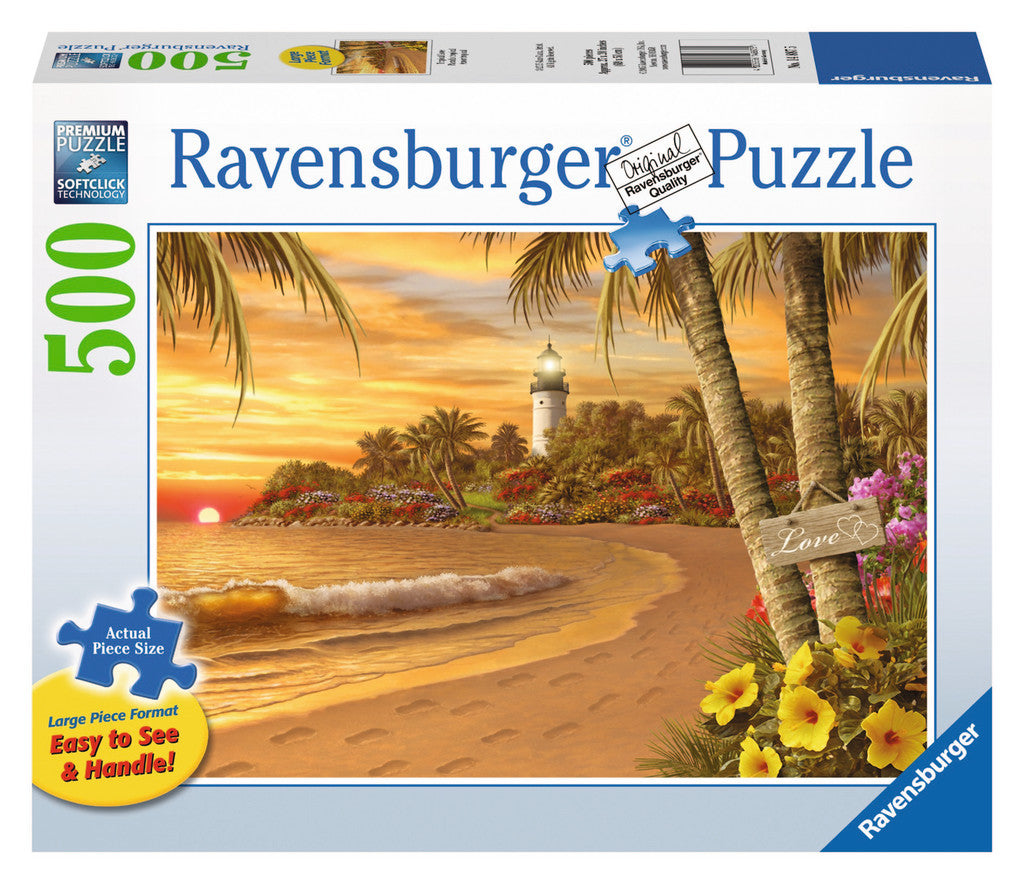 Ravensburger Adult Puzzles 500 pc Large Format Puzzles - Tropical Love 14887