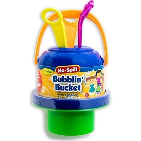 Little Kids No Spill Big Bubble Bucket Outdoor Multicolored - Colors May Vary