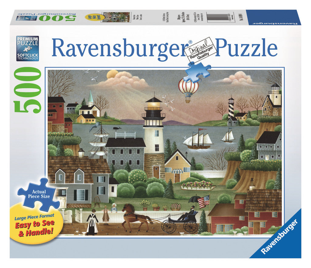 Ravensburger Adult Puzzles 500 pc Large Format Puzzles - Beacons Cove 14899
