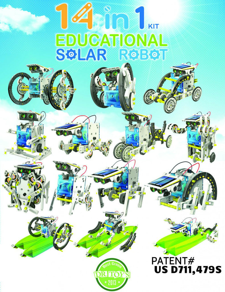 OWI Robot 14 in 1 Educational Solar Robot Kit owi-msk615