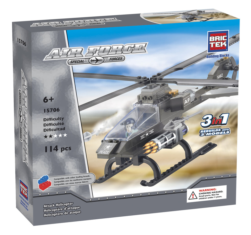 Brictek Attack Helicopter 3-in-1 15706