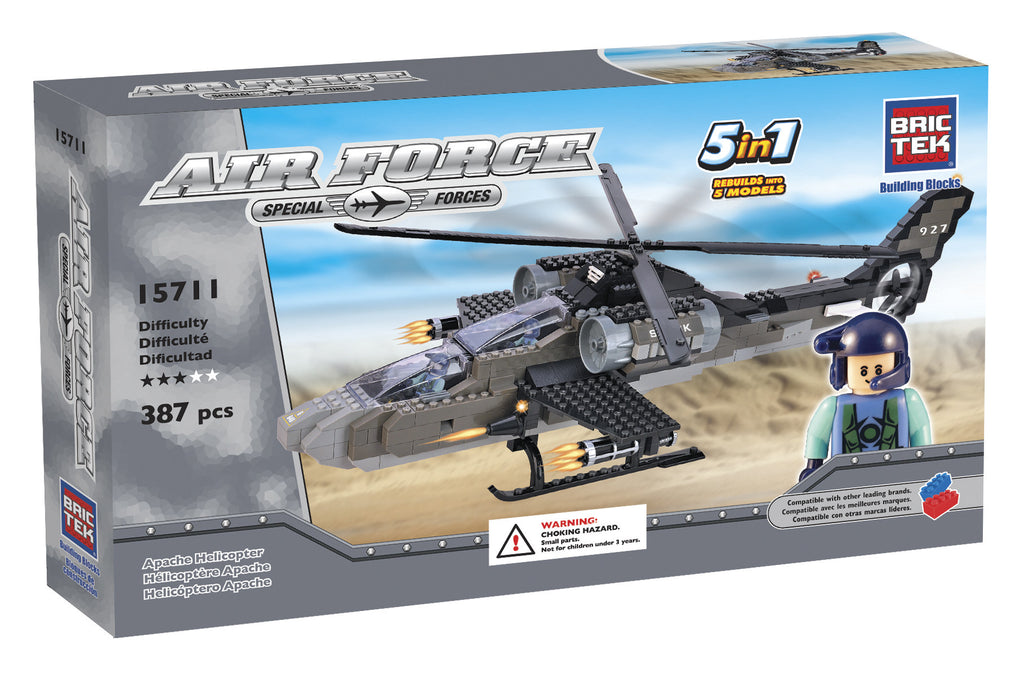 Brictek Air Force Apache Helicopter 5-in-1 15711