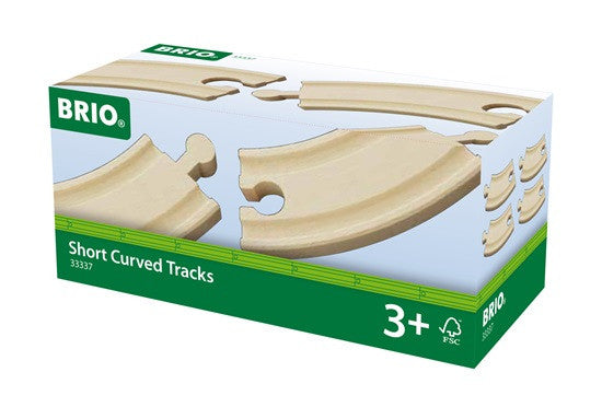 Brio Railway - Rails - Short Curved Tracks 33337