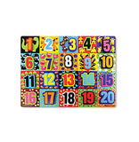 Melissa & Doug Jumbo Numbers Wooden Chunky Puzzle (20pc)