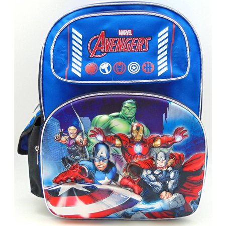 Avengers 3D Classic 16" Backpack - blue