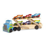 Melissa and Doug Kids' Mega Race-Car Carrier Toy