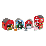 Melissa & Doug Nesting and Sorting Barns and Animals With 6 Numbered Barns and Matching Wooden Animals