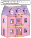 Melissa & Doug Multi-Level Wooden Dollhouse With 19pc Furniture