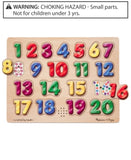 Melissa & Doug Spanish Numbers Sound Puzzle - Wooden Puzzle (20pc)