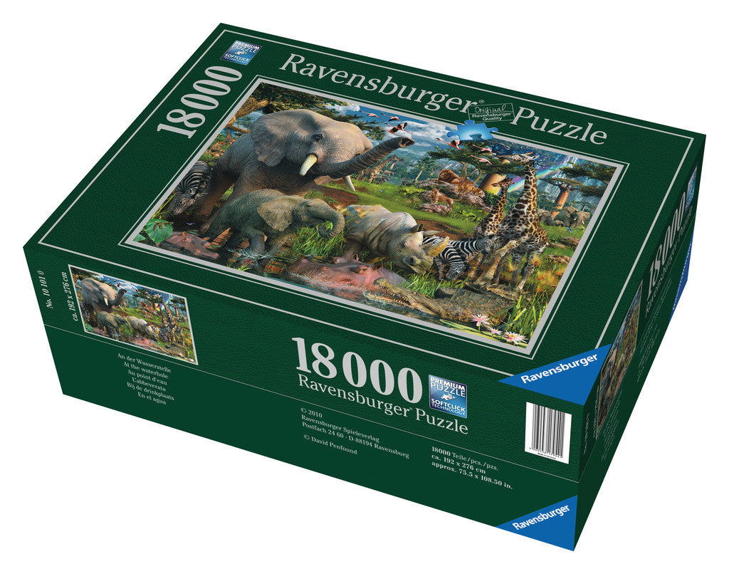 Ravensburger Adult Puzzles 18000 pc Puzzles - At the Waterhole 17823