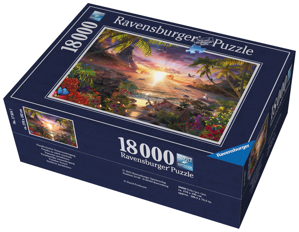 Ravensburger Adult Puzzles 18000 pc Puzzles - Paradise Sunset 17824