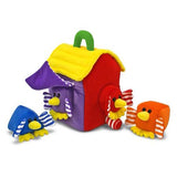 Melissa & Doug Bird House Shape Sorter Soft Baby and Toddler Toy With Handle