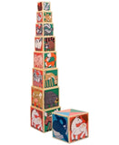 Melissa & Doug Wooden Animal Nesting Blocks - 8 Blocks Stack to Almost 3 Feet Tall