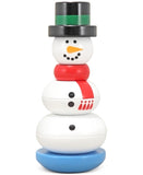 Melissa & Doug Snowman Stacker Wooden Toddler Toy (8pc)