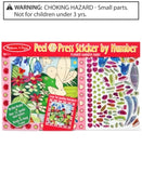 Melissa and Doug Kids Toy, Peel & Press Sticker by Number Flower Garden Fairy Set
