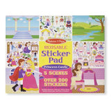 Melissa & Doug Reusable Sticker Pad: Princess Castle - 200+ Stickers and 5 Scenes