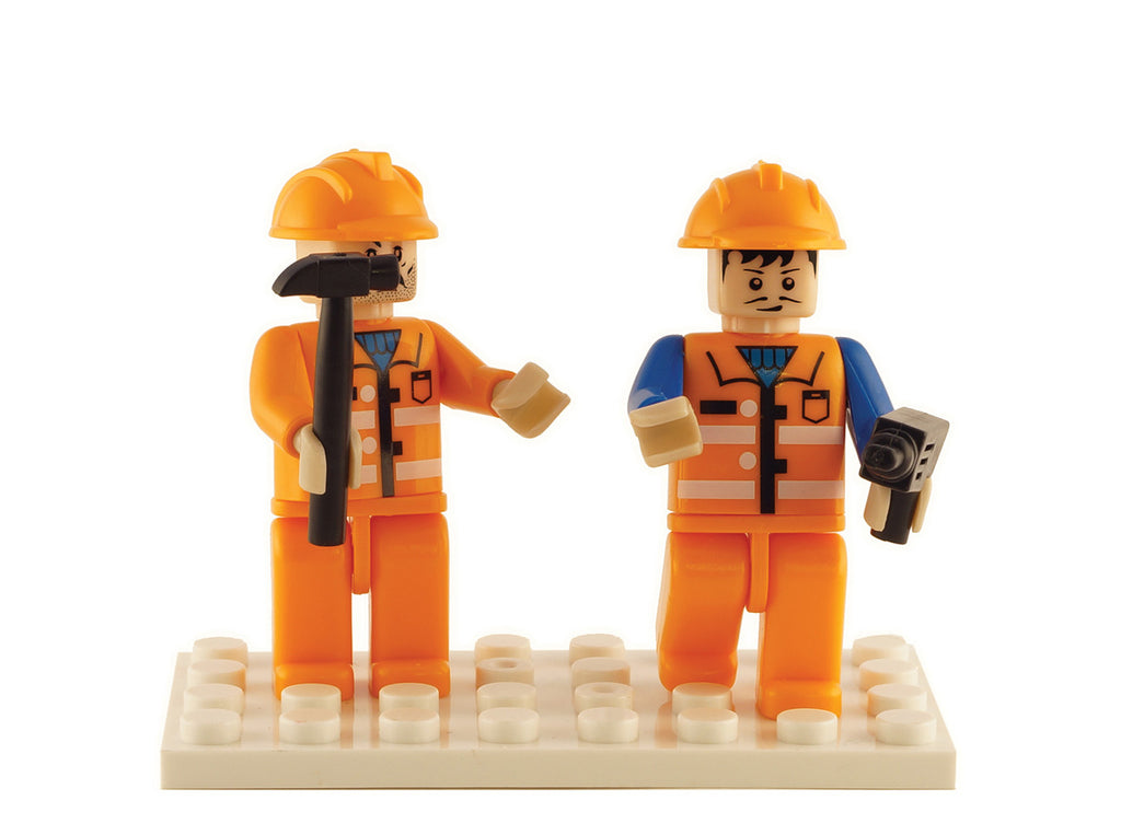 Brictek 2 Mini-figurines Construction 19206