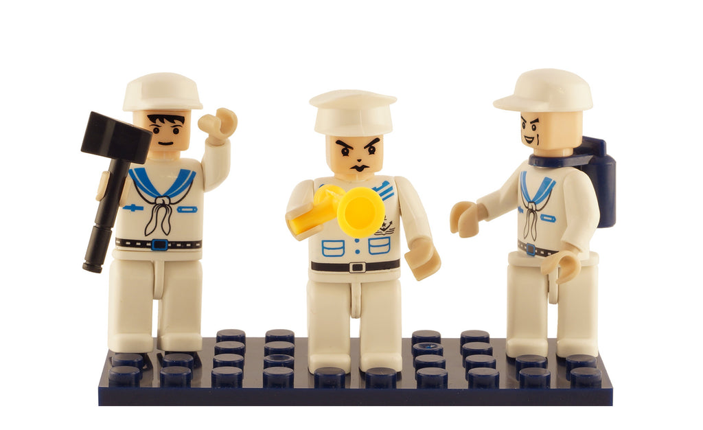 Brictek 3 Mini-figurines Navy 19310