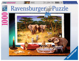 Ravensburger Adult Puzzles 1000 pc Puzzles - African Visitors at Night 19374