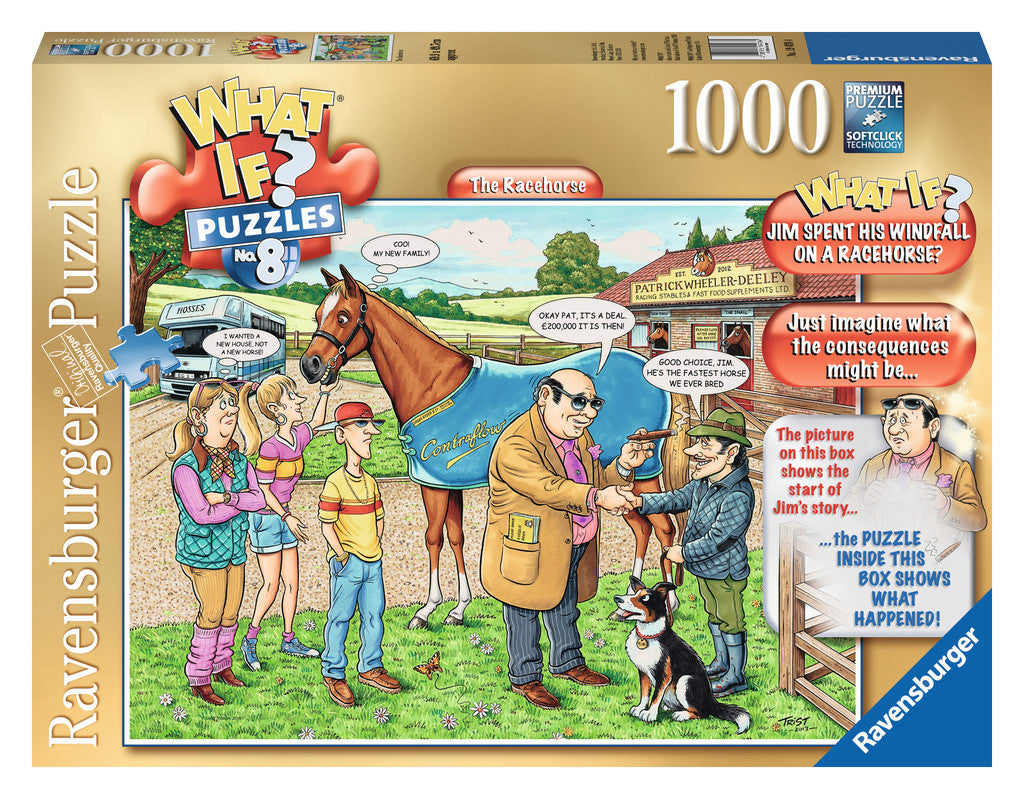Ravensburger Adult Puzzles 1000 pc WHAT IF?™ Puzzles - The Racehorse 19438