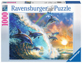 Ravensburger Adult Puzzles 1000 pc Puzzles - Dancing Dolphins 19580