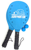 VIAHART Super Surfminton Premium Wooden Paddle Beach Tennis Game 