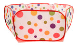 VIAHART 53 Inch Polka Dot Playpen Ball Pit with Convenient Zippered Compact Storage & Carrying Case / Indoor or Outdoor Use 