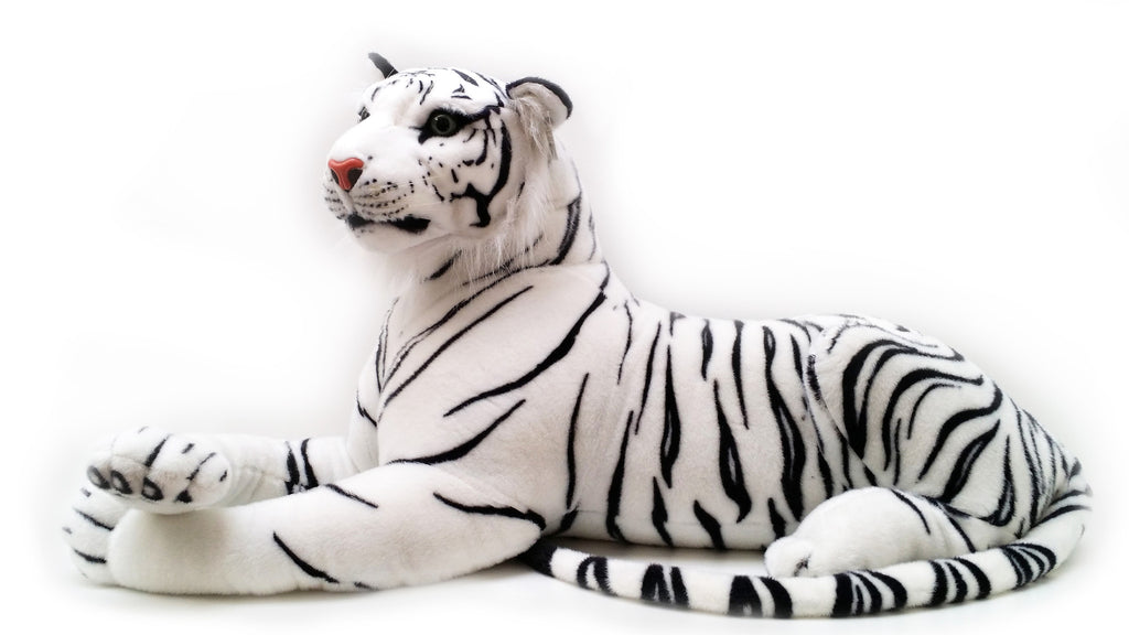 Viahart 72 Inch Giant White Siberian Tiger Stuffed Animal Plush - Timurova The Tiger