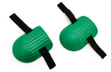 VIAHART Comfortable Soft Ultra Light Foam Knee Pads in Green With Loop Closure 
