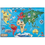 Melissa and Doug Kids Toy, World Map 33-Piece Floor Puzzle