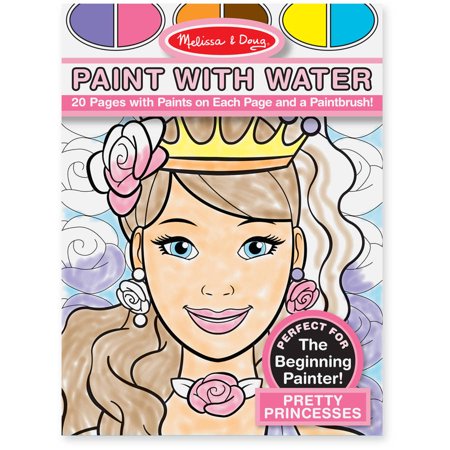 Melissa & Doug Paint With Water - Pretty Princesses (20 Pages)
