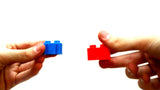 Viahart 132 Piece Omniblocks Interlocking Plastic Six Sided Building Blocks