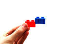 Viahart 132 Piece Omniblocks Interlocking Plastic Six Sided Building Blocks