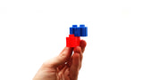 Viahart 132 Piece Omniblocks Interlocking Plastic Six Sided Building Blocks