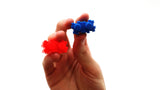 Viahart 132 Piece Omniblocks Interlocking Plastic Six Sided Building Blocks