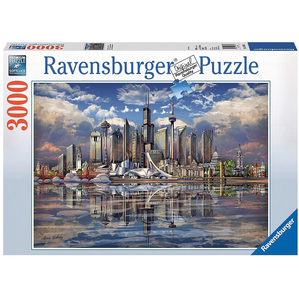 Ravensburger Adult Puzzles 3000 pc Puzzles - North American Skyline 17066