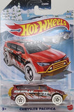Bundle of 2| Hot Wheels 1:64 Scale Winter 2022 Xmas Series - Chrysler Pacifica + Toyota Off-Road Truck