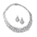 Ravishing Cubic Zirconia Wedding Necklace Set 2028S
