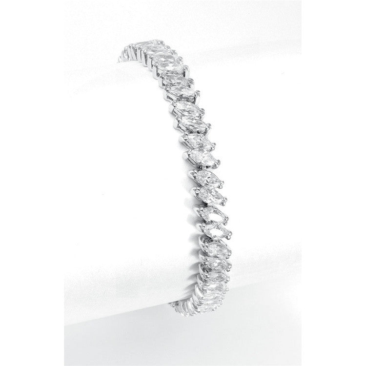 Wholesale Bridal Tennis Bracelet in Marquis CZ 2066B