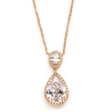 Couture Cubic Zirconia Pear-Shaped Bridal Necklace 2074N