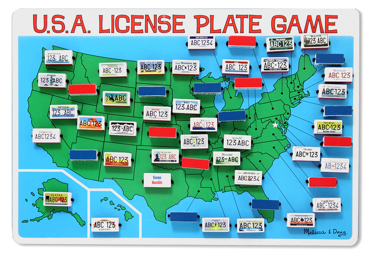 Melissa & Doug U.S.A. License Plate Game 2098