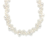 Crystal & Pearl Bubbles Bridal Necklace 2113N