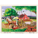 Melissa & Doug Animals on the Farm Wooden Jigsaw Puzzle With Storage Tray (24 pcs)