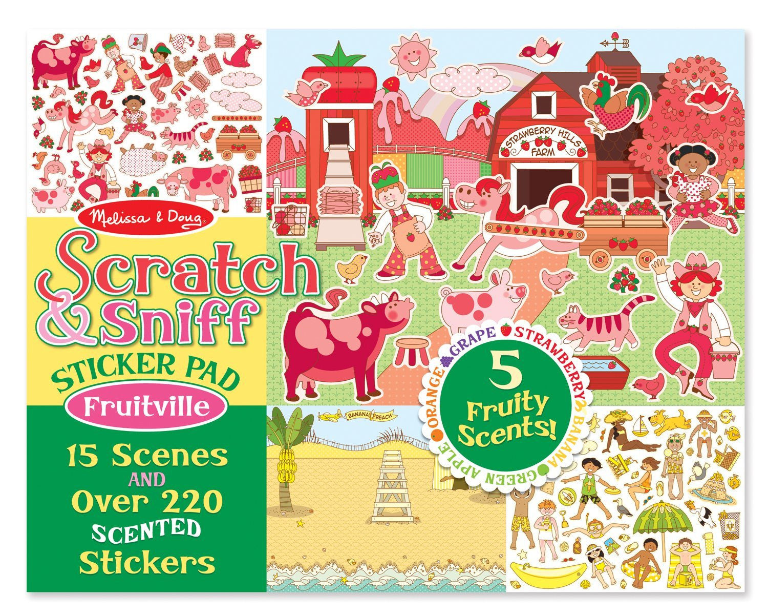 Melissa & Doug Scratch & Sniff Sticker Pad Scented Stickers