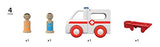Brio World - 30381 My Home Town Light & Sound Ambulance | 4Piece Toy for Kids Ages 18 Months & Up, 63038100