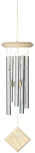 Woodstock Chimes DCW17 The Original Guaranteed Musically Tuned Chime, 14-Inch, Silver/White Wash