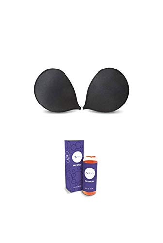 NuBra Feather Lite Adhesive Bra F700 and Cleanser N112, Nude/Fair, Cup E