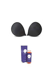 NuBra Feather Lite Adhesive Bra F700 and Cleanser N112, Nude/Fair, Cup E