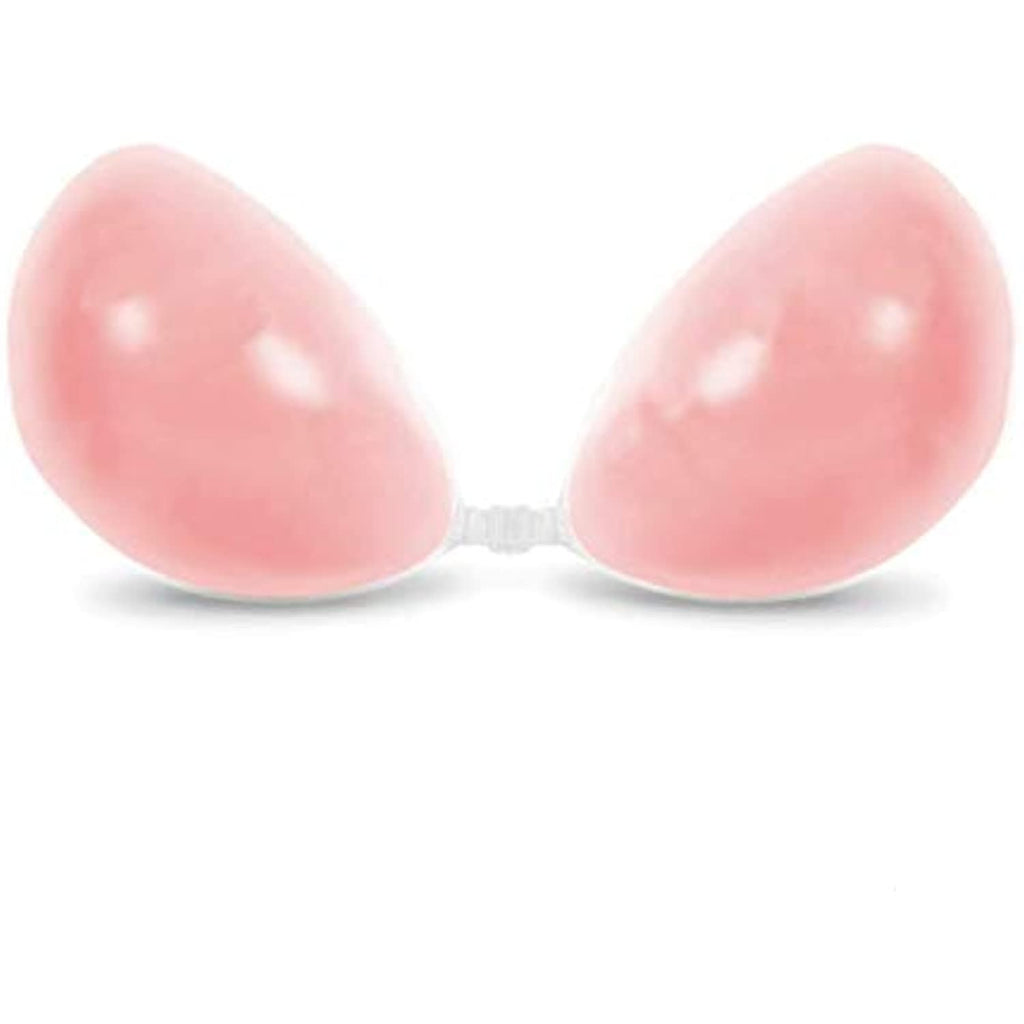 Nubra Women's Silicone Adhesive Bra, Pink, B