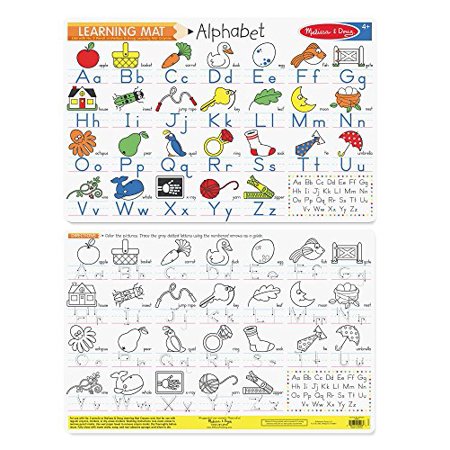 Melissa & Doug Alphabet Write-A-Mat Puzzle (6 Pieces)